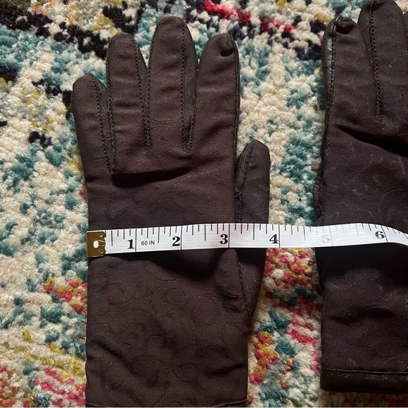 Vintage 80s Isotoner brown leather gloves - Picture 7 of 10